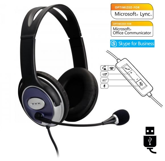 AGEM TECNOLOGIA LTDA HEADSET AGEM AHX3000Lync Corporate USB